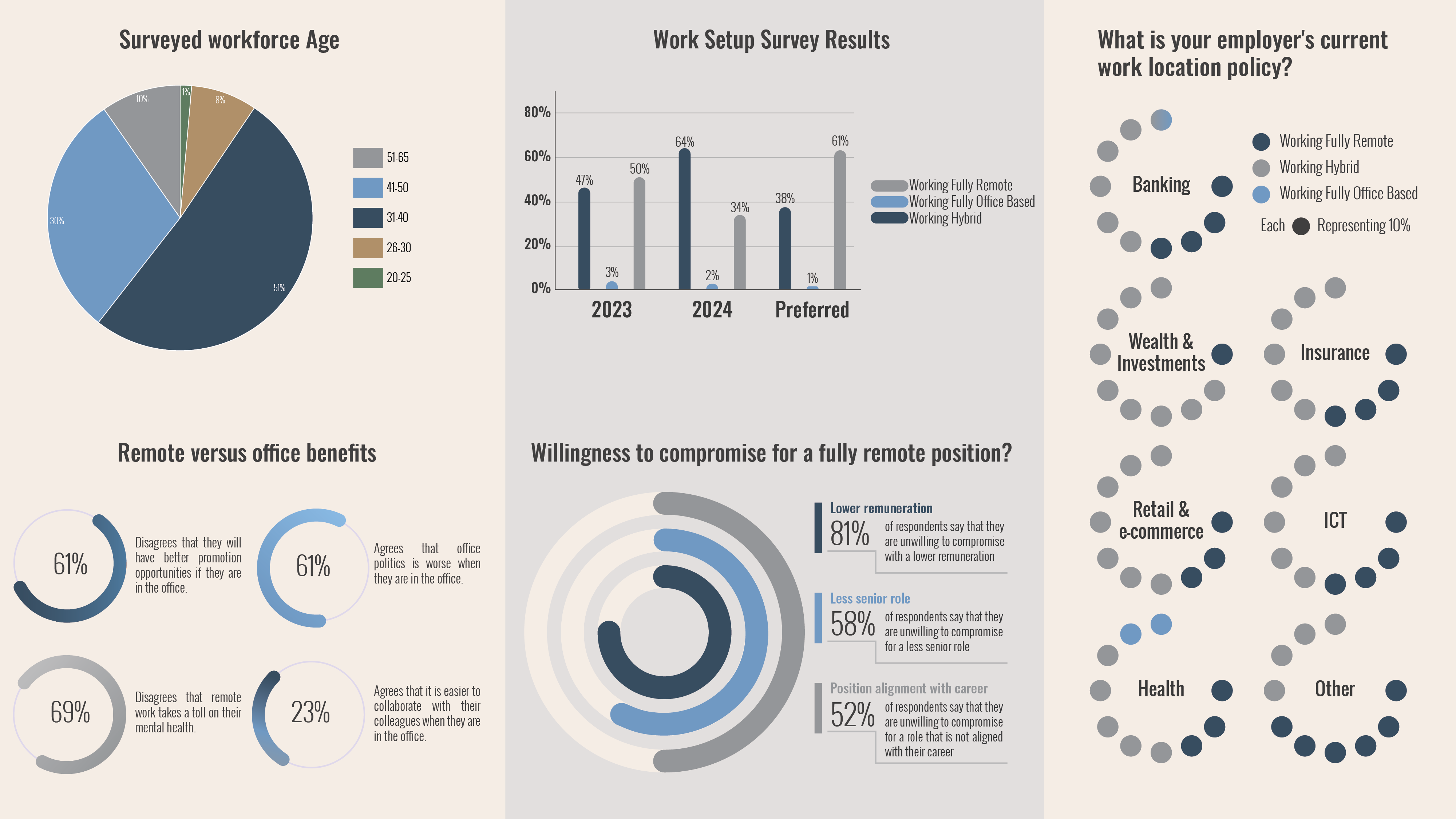 Work Setup Survey Insights infographic summary